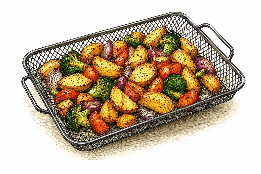Air fry illustration